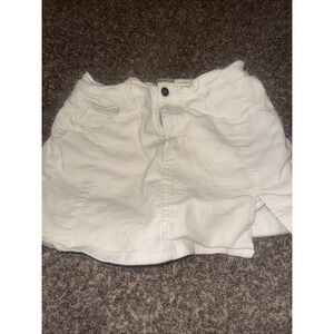 NWT Luvamia White Denim Skort Size Medium Women's